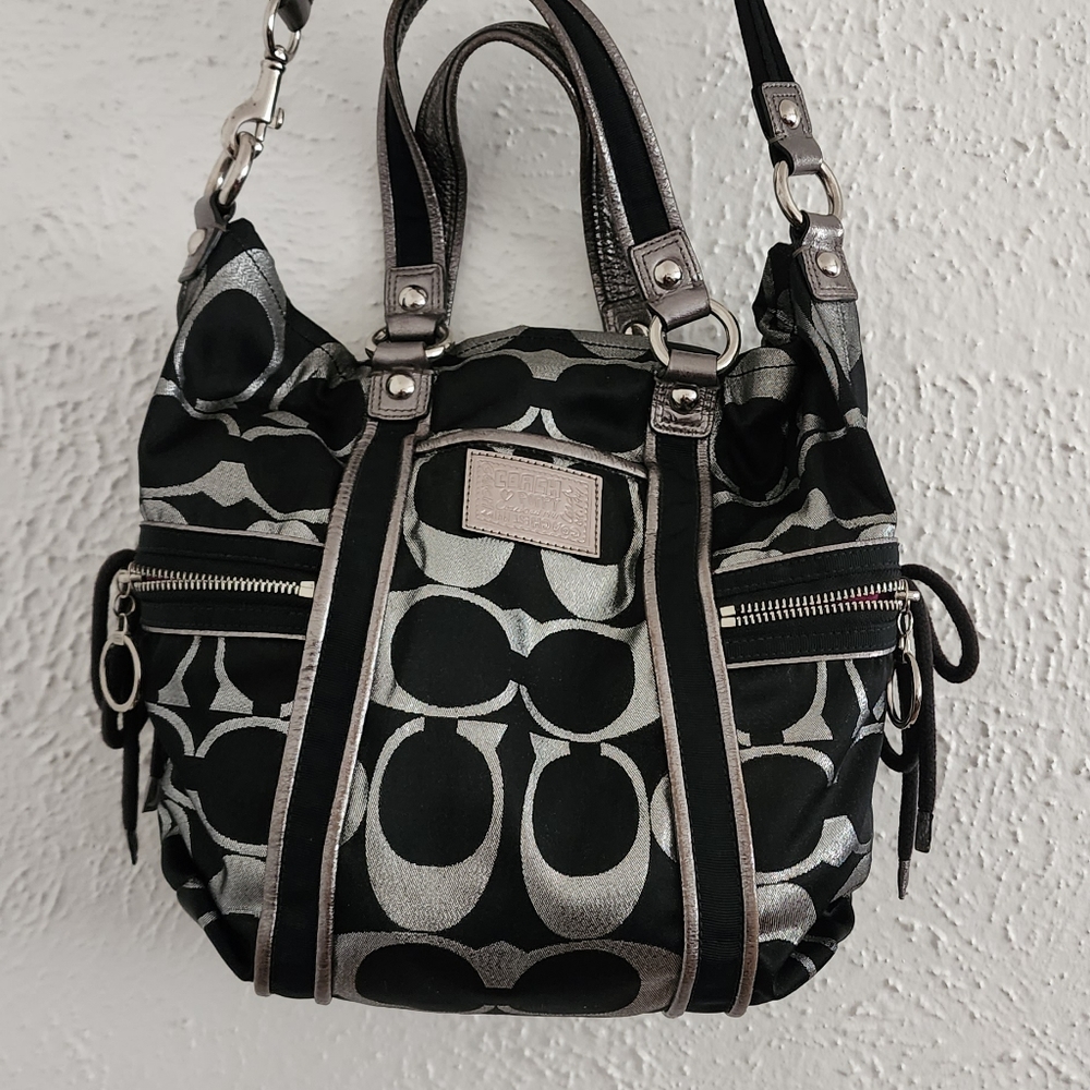 Coach Poppy Sateen Tote
